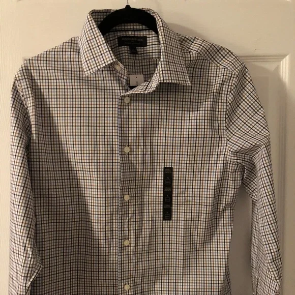 Banana Republic Navy/Deep Brown Dress Shirt - Picture 2 of 2